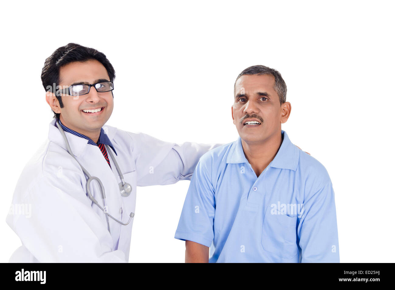 Indian medico il trattamento del paziente Foto Stock