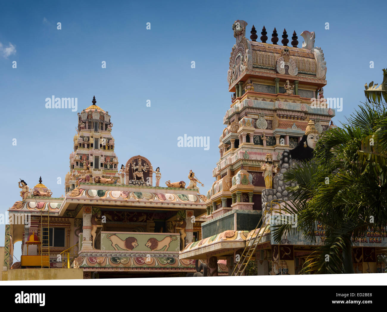Maurizio, Bambous, Maha Kalyug KovilMandir de Médines, tamil stile tempio indù Foto Stock