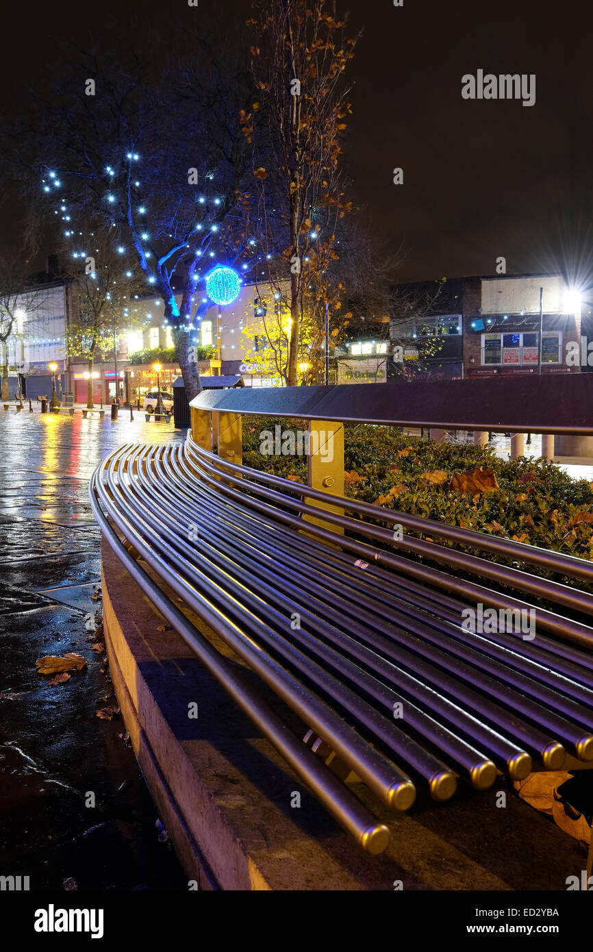 Preston Lancashire: le luci di Natale Foto Stock