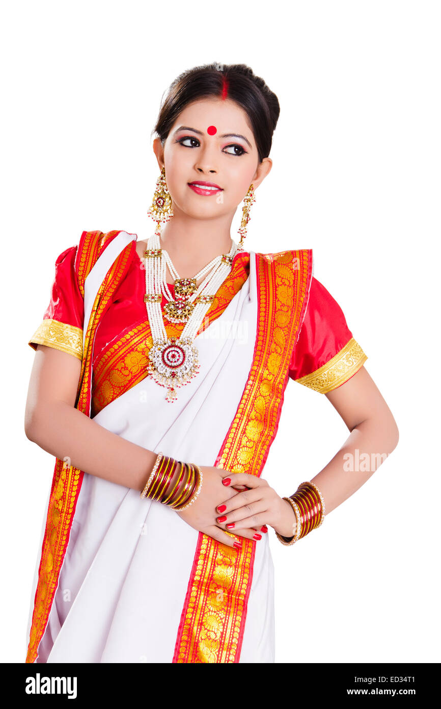 1 sud indiane casalinga lady pongono Foto Stock