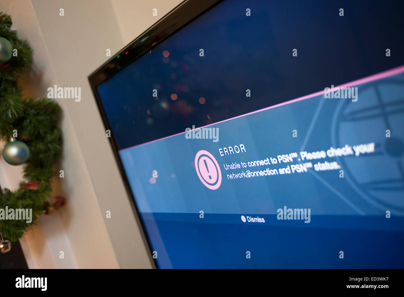 Londra, Regno Unito. 26 dicembre, 2014. Sony PSN e XBox Live server inutilizzabile su Boxing Day, la speculazione sul web è dovuta probabilmente a un hack attacco da parte di un gruppo chiamato Lizard Squad. Credito: Malcolm Park editoriale/Alamy Live News Foto Stock