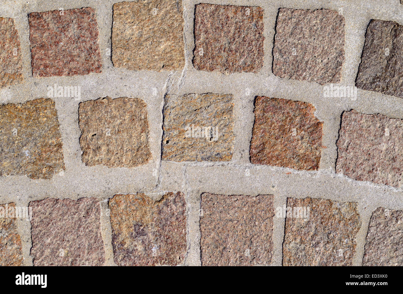 Percorso sporco blocco di piede nel parco texture di sfondo Foto Stock