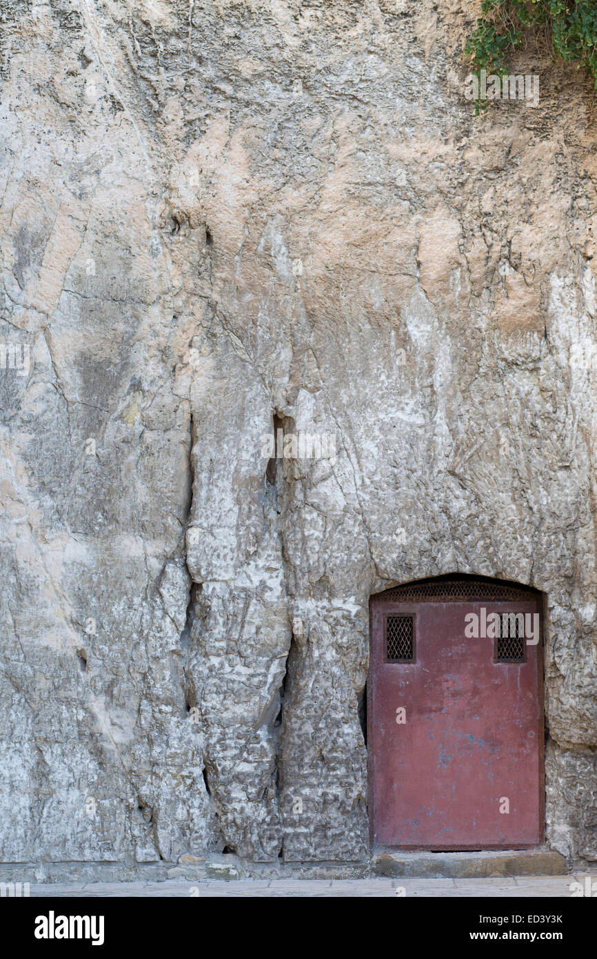 Ingresso al tunnel in Malta Foto Stock