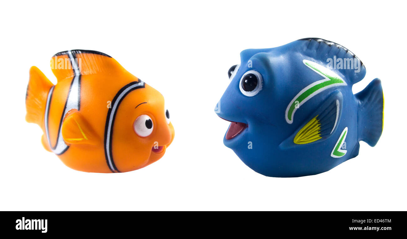 Amman, Giordania - 1 Novembre 2014 : Marlin cartoon pesce personaggio  giocattolo di alla ricerca di Nemo film della Disney Pixar Animation Studio  Foto stock - Alamy