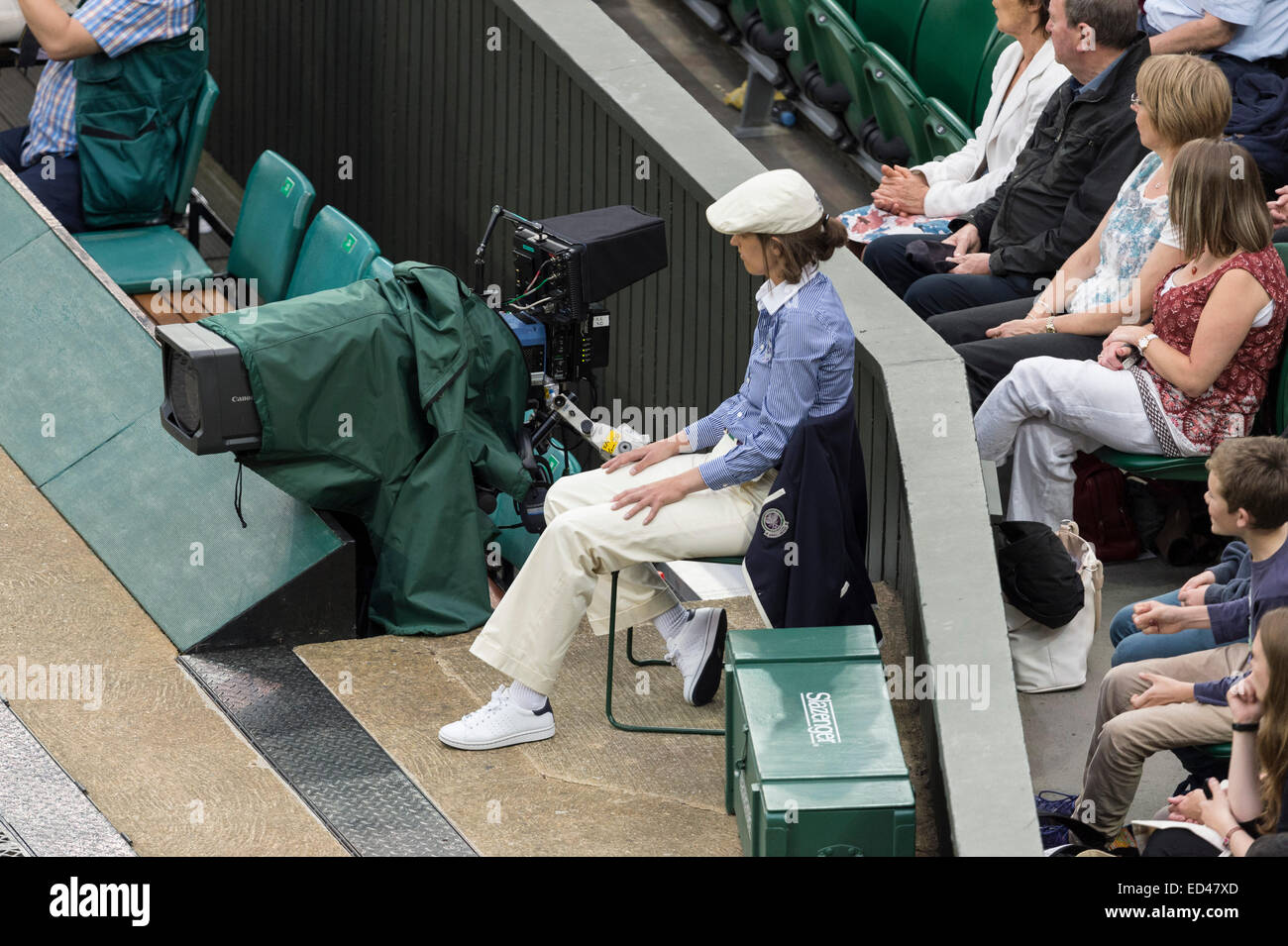 28.06.2014. Il torneo di Wimbledon Tennis Championships 2014 tenutosi presso il All England Lawn Tennis e Croquet Club di Londra, Inghilterra, Regno Unito. Foto Stock