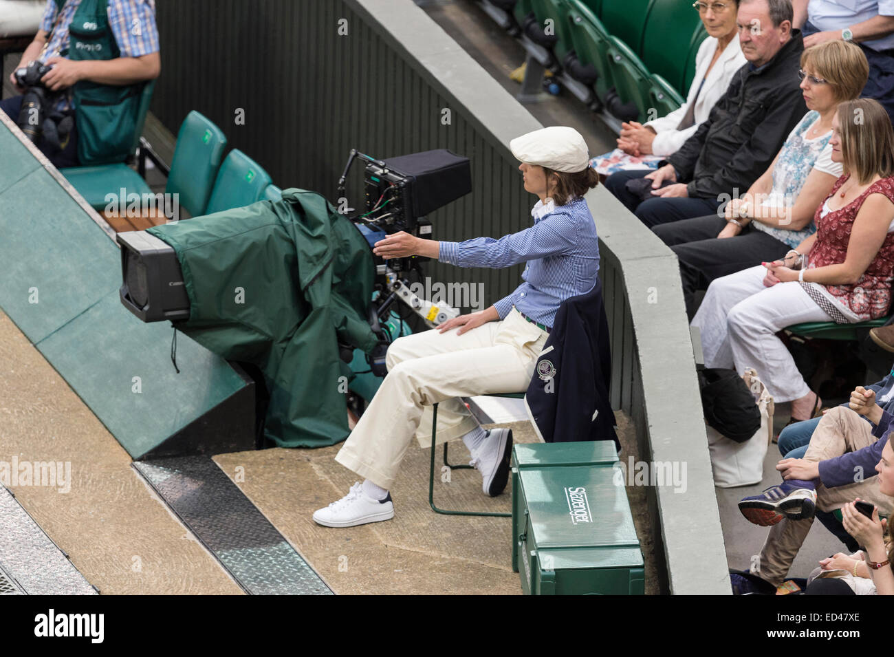 28.06.2014. Il torneo di Wimbledon Tennis Championships 2014 tenutosi presso il All England Lawn Tennis e Croquet Club di Londra, Inghilterra, Regno Unito. Foto Stock
