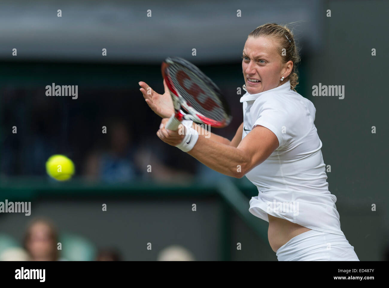 27.06.2014. Il torneo di Wimbledon Tennis Championships 2014 tenutosi presso il All England Lawn Tennis e Croquet Club di Londra, Inghilterra, Regno Unito. Foto Stock