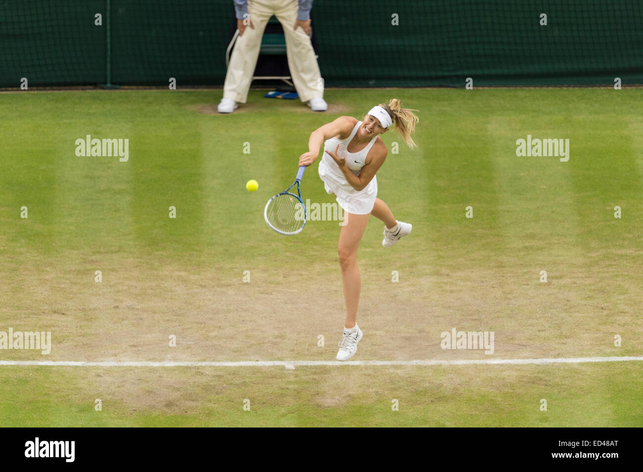 28.06.2014. Il torneo di Wimbledon Tennis Championships 2014 tenutosi presso il All England Lawn Tennis e Croquet Club di Londra, Inghilterra, Regno Unito. Foto Stock