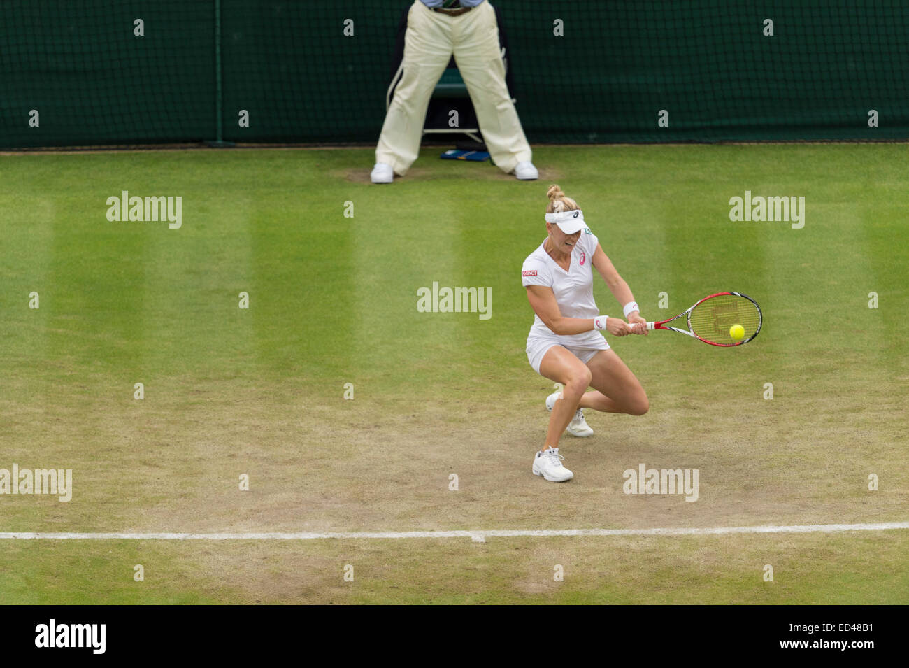 28.06.2014. Il torneo di Wimbledon Tennis Championships 2014 tenutosi presso il All England Lawn Tennis e Croquet Club di Londra, Inghilterra, Regno Unito. Foto Stock