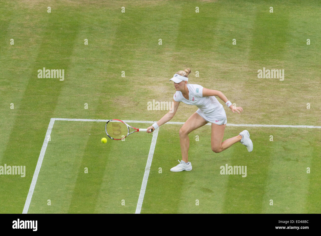 28.06.2014. Il torneo di Wimbledon Tennis Championships 2014 tenutosi presso il All England Lawn Tennis e Croquet Club di Londra, Inghilterra, Regno Unito. Foto Stock