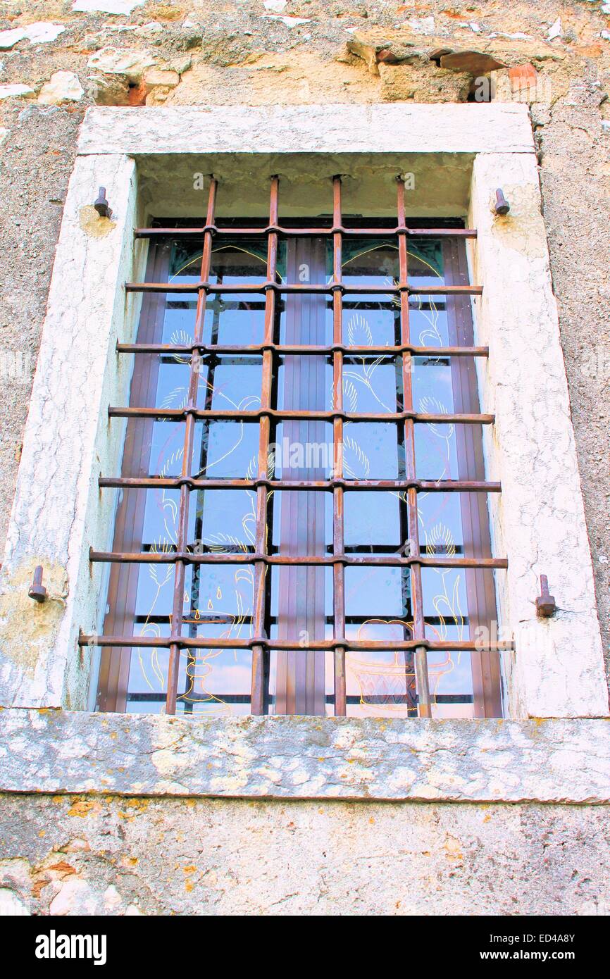 Finestra Decorativa In Ferro Stile Antico - 48cm, Per Interni Ed Esterni, Design Rustico - Foto 2