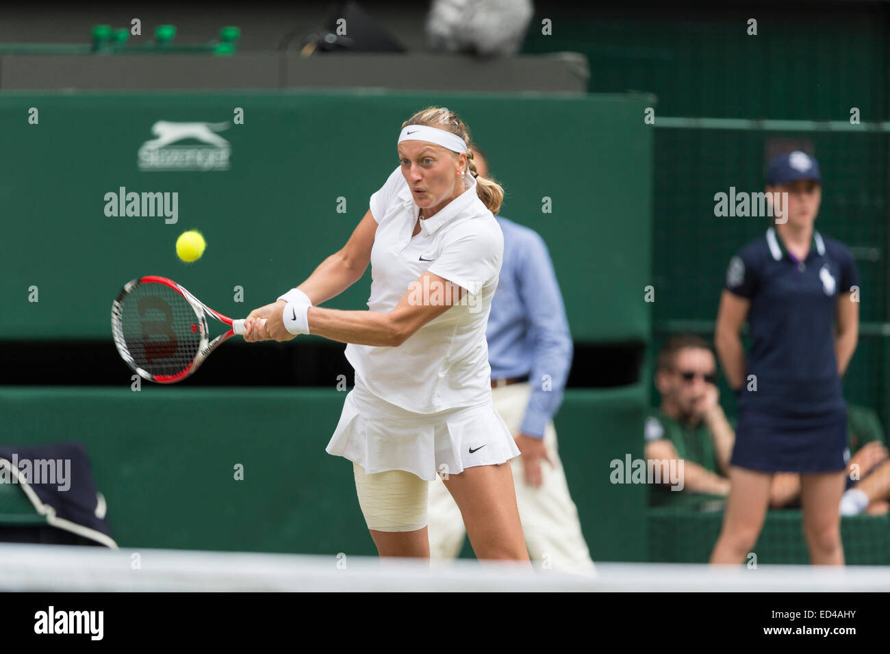 05.07.2014. Il torneo di Wimbledon Tennis Championships 2014 tenutosi presso il All England Lawn Tennis e Croquet Club di Londra, Inghilterra, Regno Unito. Foto Stock