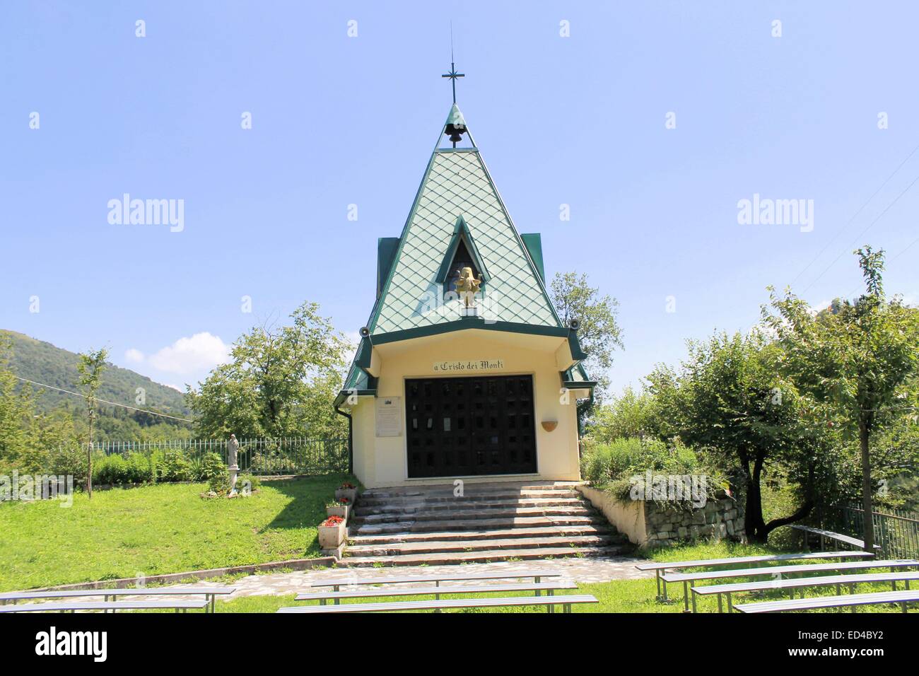 Piccolo Santuario in Italia Foto Stock