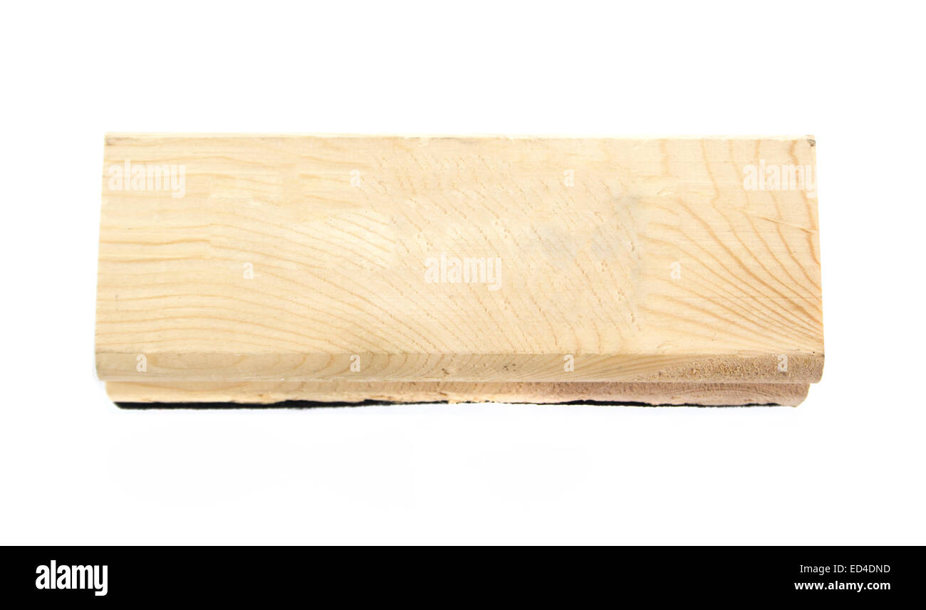 Close up eraser scheda su sfondo bianco Foto Stock