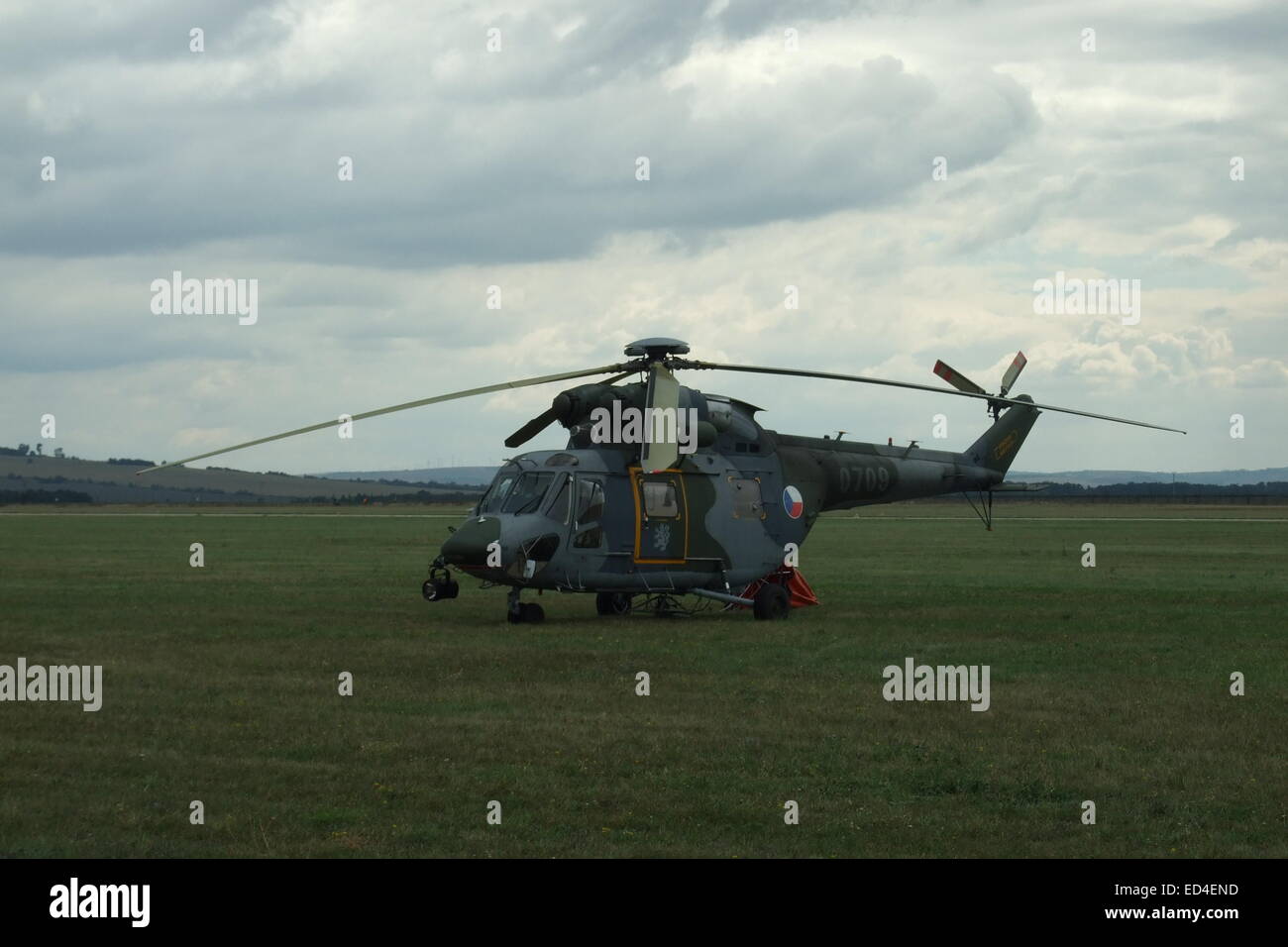 Il polacco W-3 elicottero usato dall esercito ceco (#0709); CIAF Air Show 2007 Foto Stock