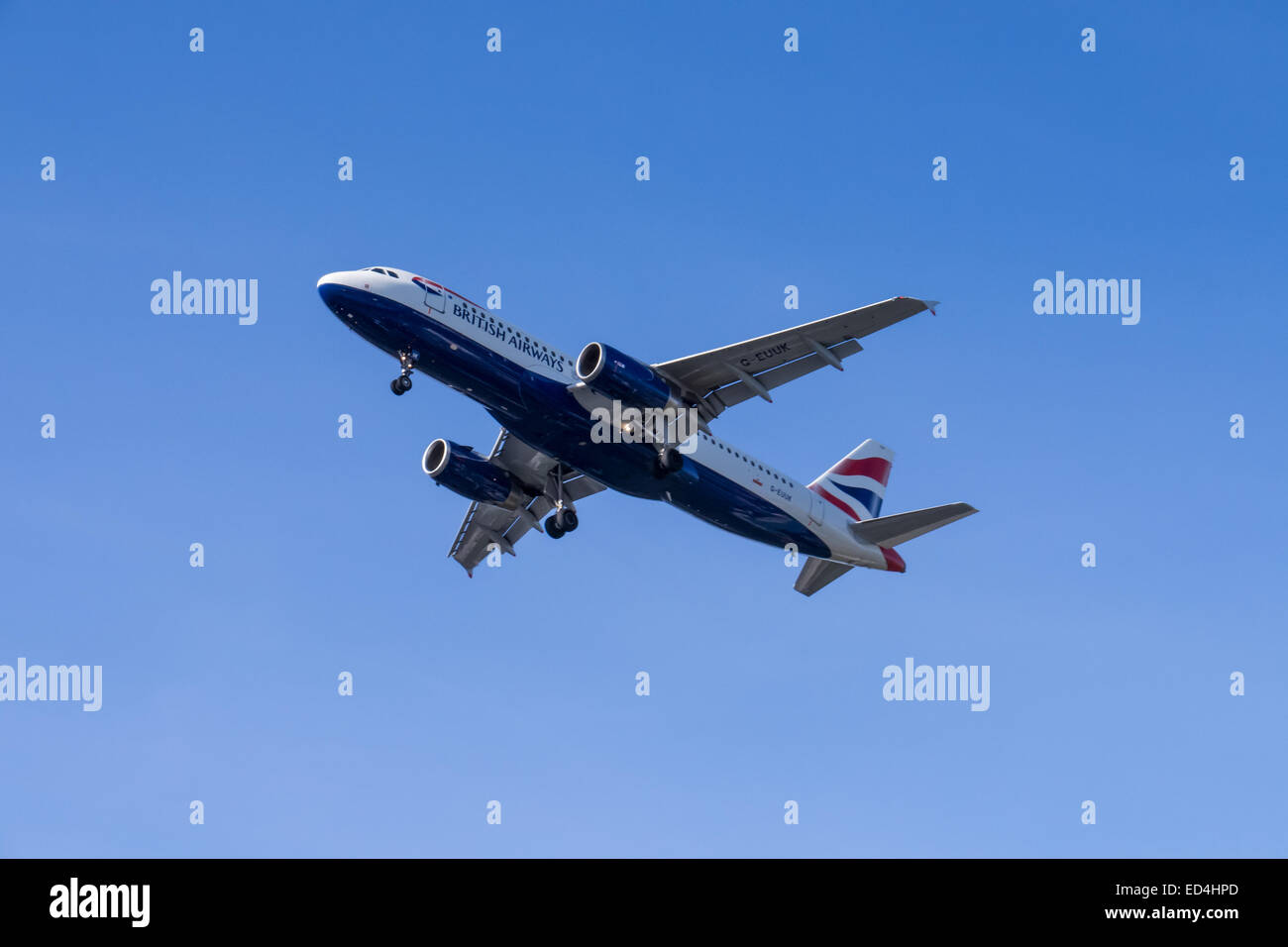 Britisch airways aereo (solo uso editoriale) Foto Stock