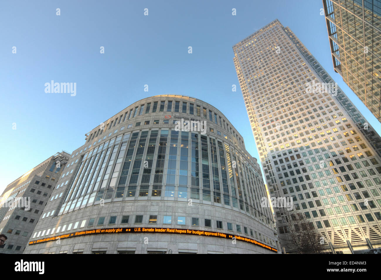 Reuters Building London Canary Wharf Foto Stock