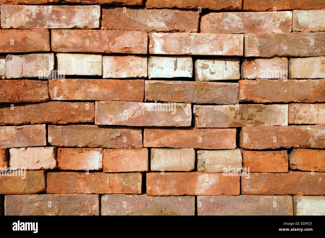 Mattone sul materiale da costruzione. Foto Stock