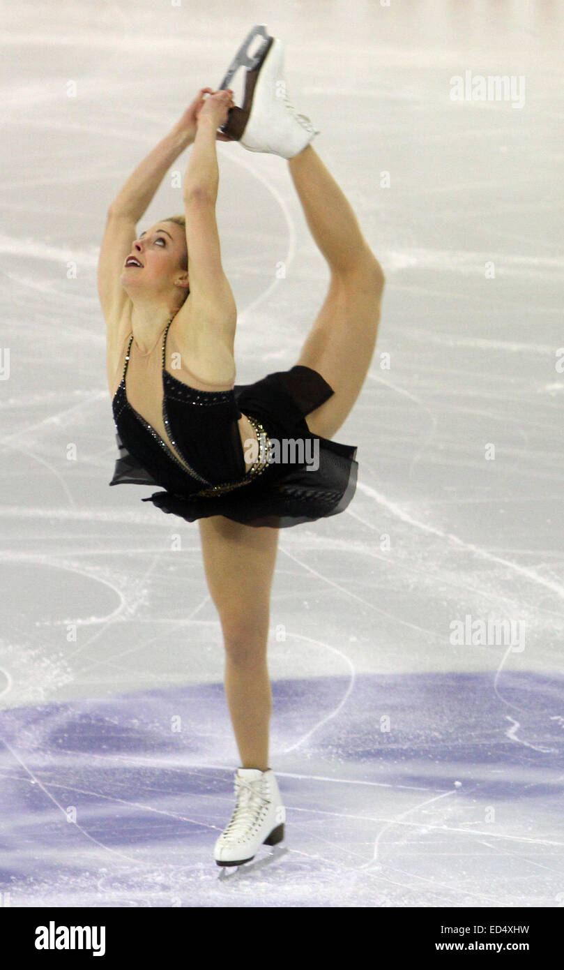 Barcellona, Spagna. Undicesimo Dec, 2014. ISU Grand Prix di Pattinaggio di Figura Final 2014. Picture Show Ashley Wagner (USA) durante il signore breve programma © Azione Sport Plus/Alamy Live News Foto Stock