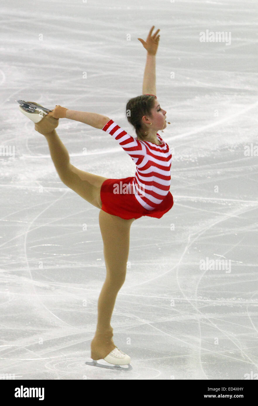 Barcellona, Spagna. Undicesimo Dec, 2014. ISU Grand Prix di Pattinaggio di Figura Final 2014. Picture Show Julia Lipnitskaia (RUS) durante il signore breve programma © Azione Sport Plus/Alamy Live News Foto Stock
