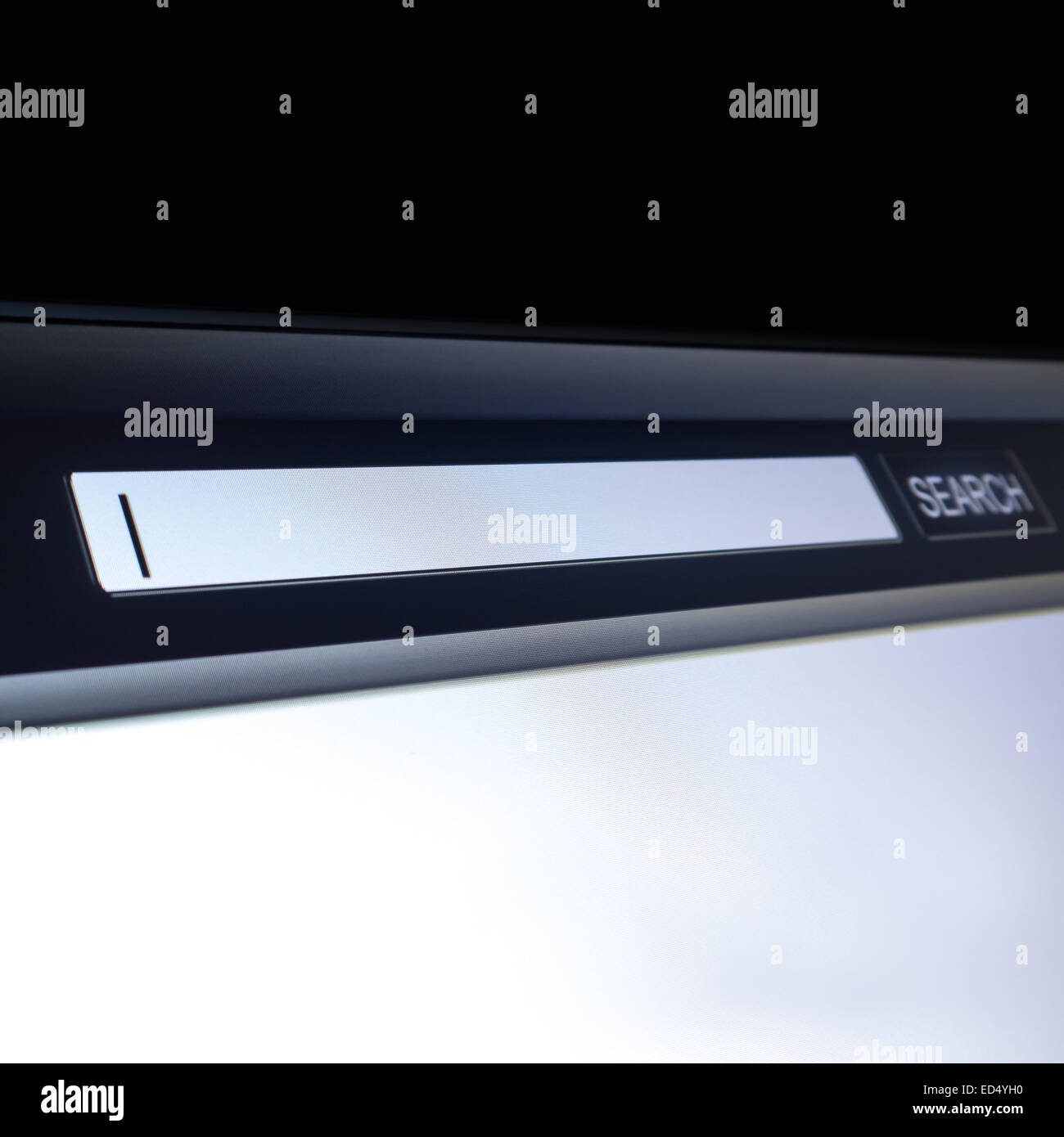 Motore di ricerca per internet su schermo a LED Foto Stock