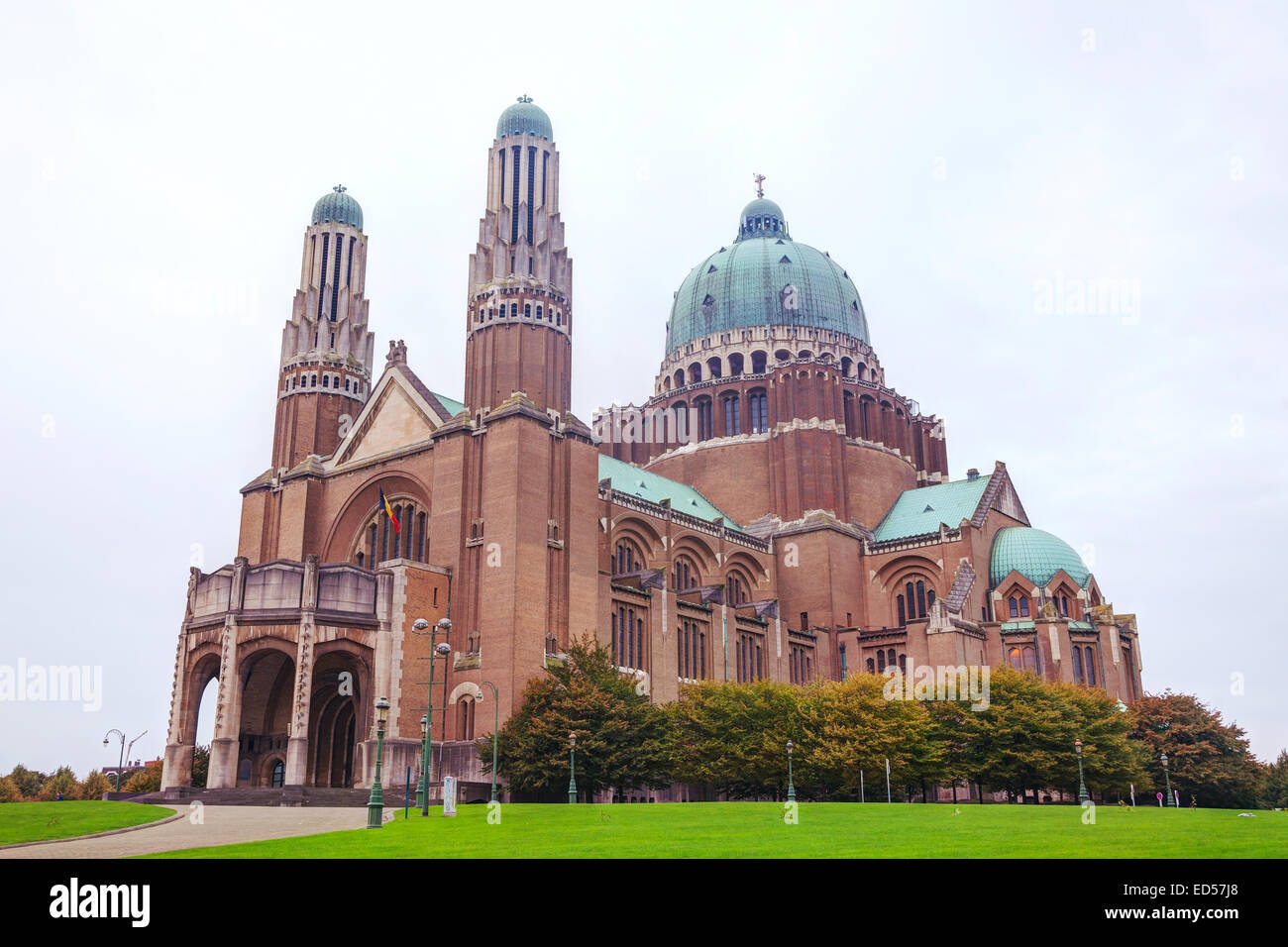 La basilica nazionale del Sacro Cuore a koekelberg, Belgio Foto Stock
