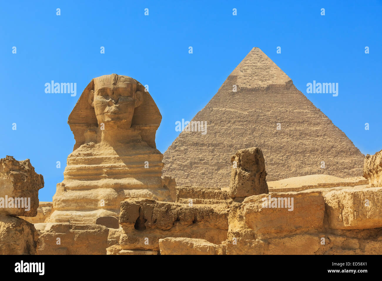 La Sfinge, Egitto Foto Stock