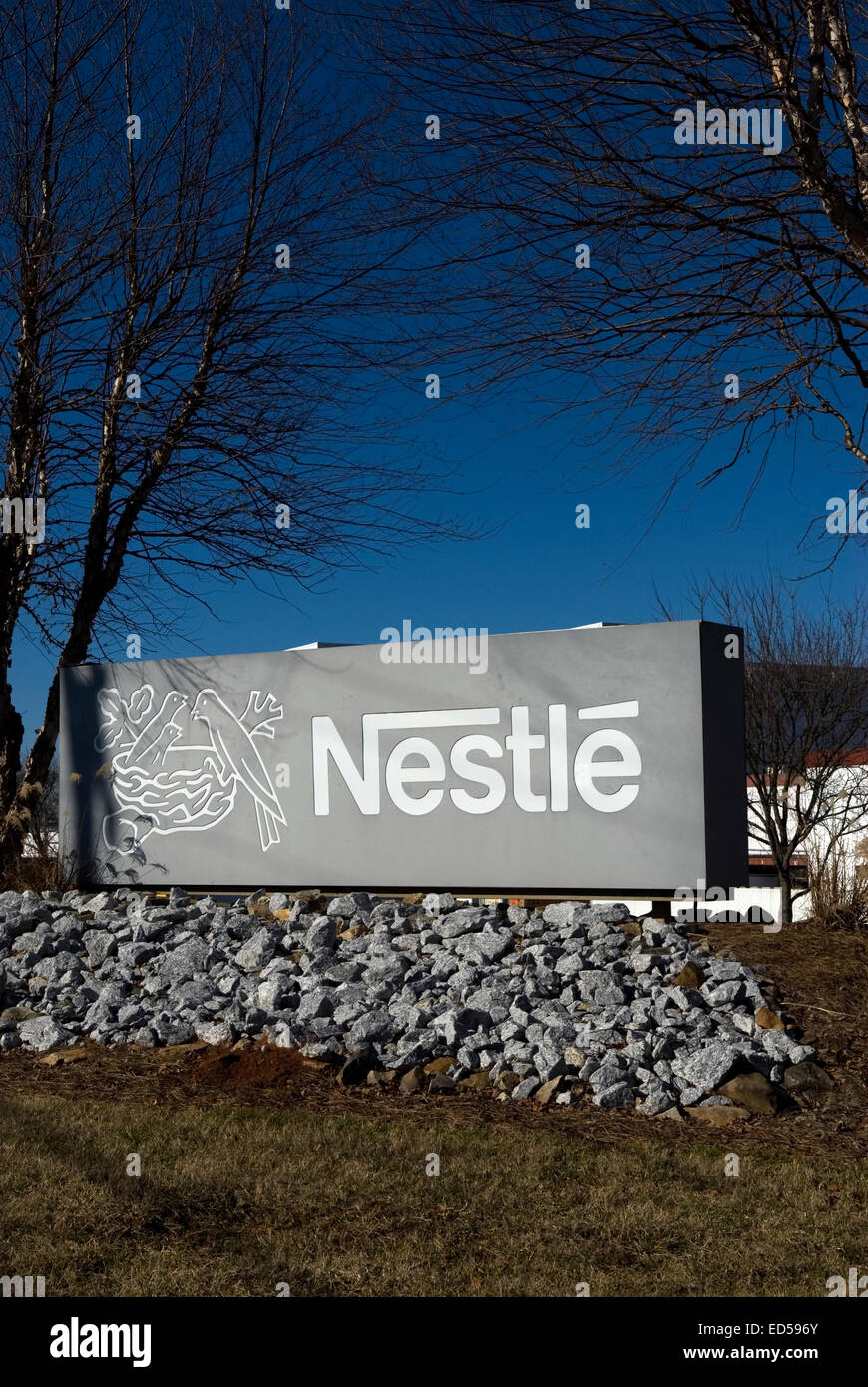 Nestle segno Gaffney nella Carolina del Sud NEGLI STATI UNITI Foto Stock
