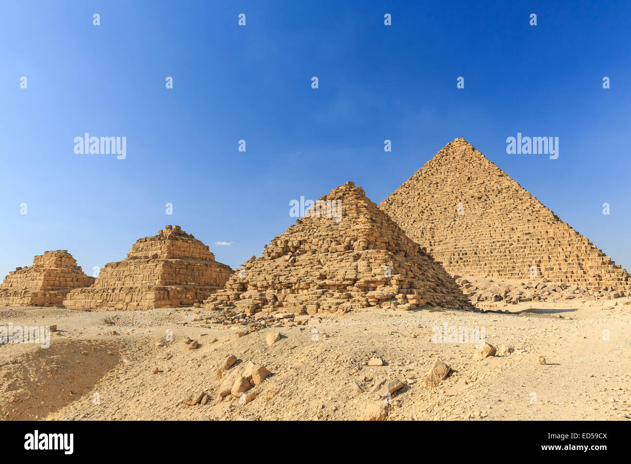 Altopiano di Giza. Il Cairo, Egitto Foto Stock