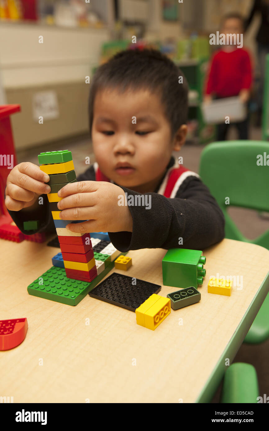 Day Care scuola materna del Lower East Side di Manhattan gestito da Henry Street Settlement. Foto Stock