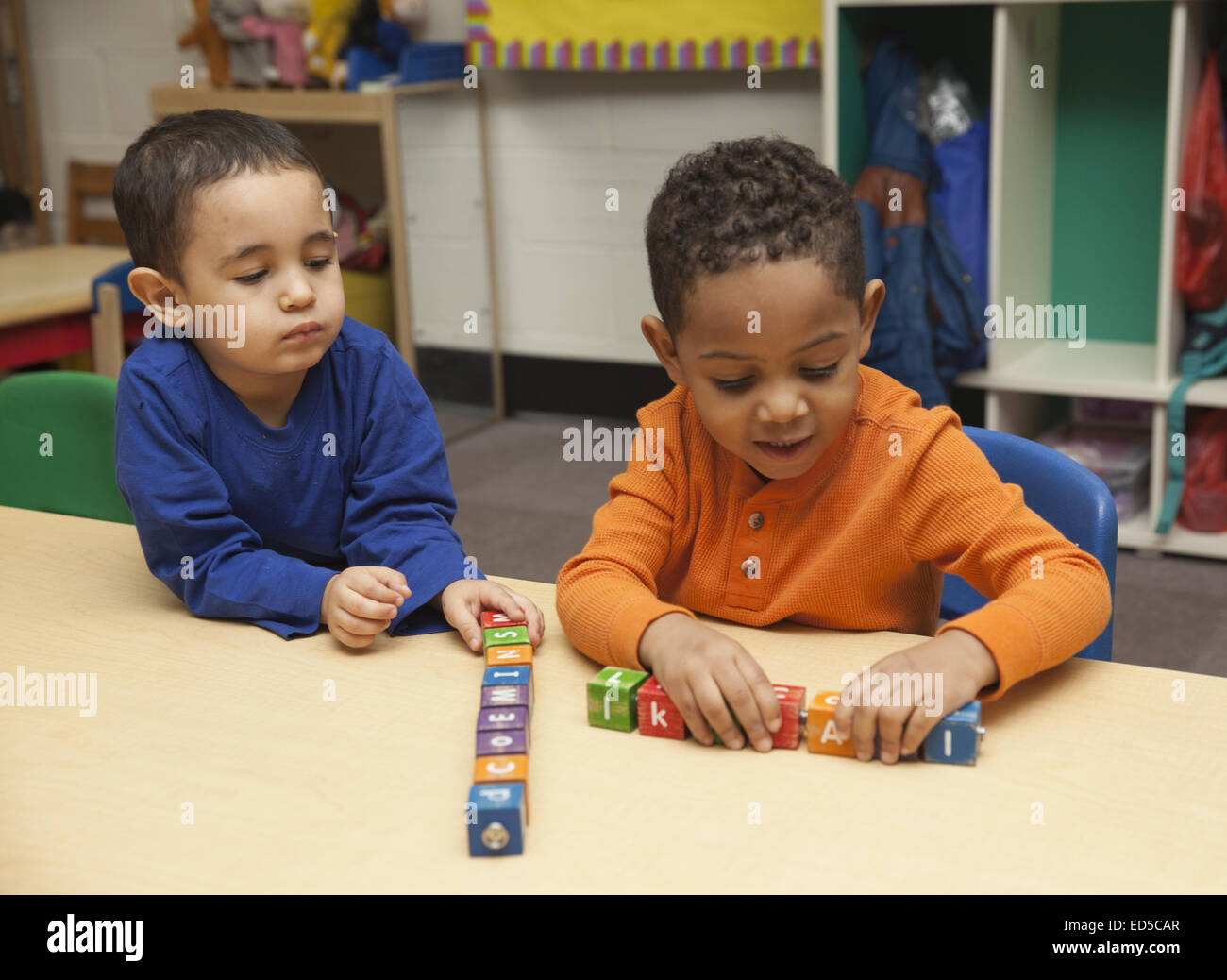 Day Care scuola materna del Lower East Side di Manhattan gestito da Henry Street Settlement. Foto Stock
