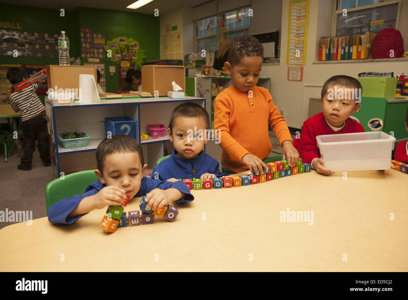 Day Care scuola materna del Lower East Side di Manhattan gestito da Henry Street Settlement. Foto Stock