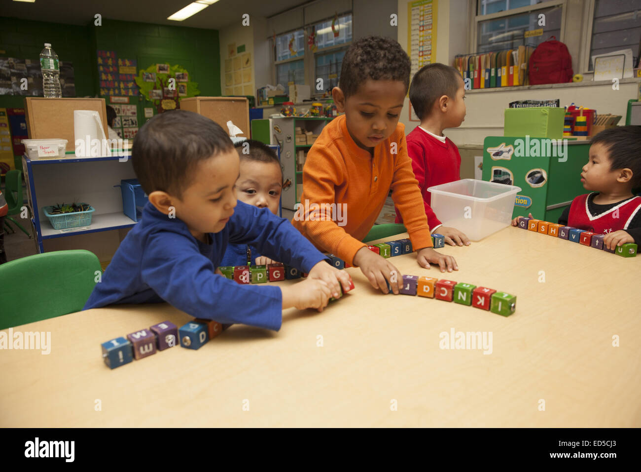 Day Care scuola materna del Lower East Side di Manhattan gestito da Henry Street Settlement. Foto Stock