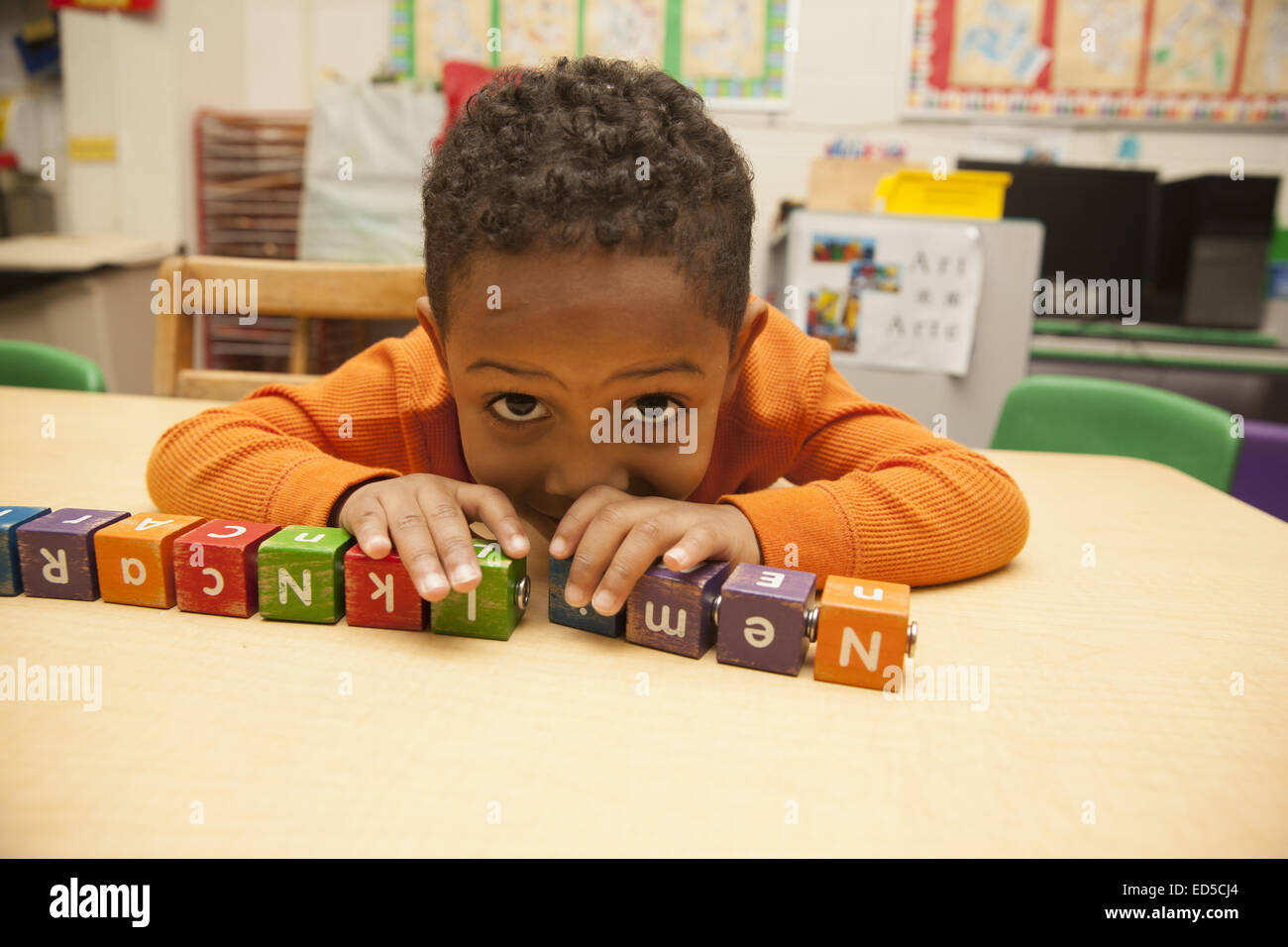 Day Care scuola materna del Lower East Side di Manhattan. Foto Stock