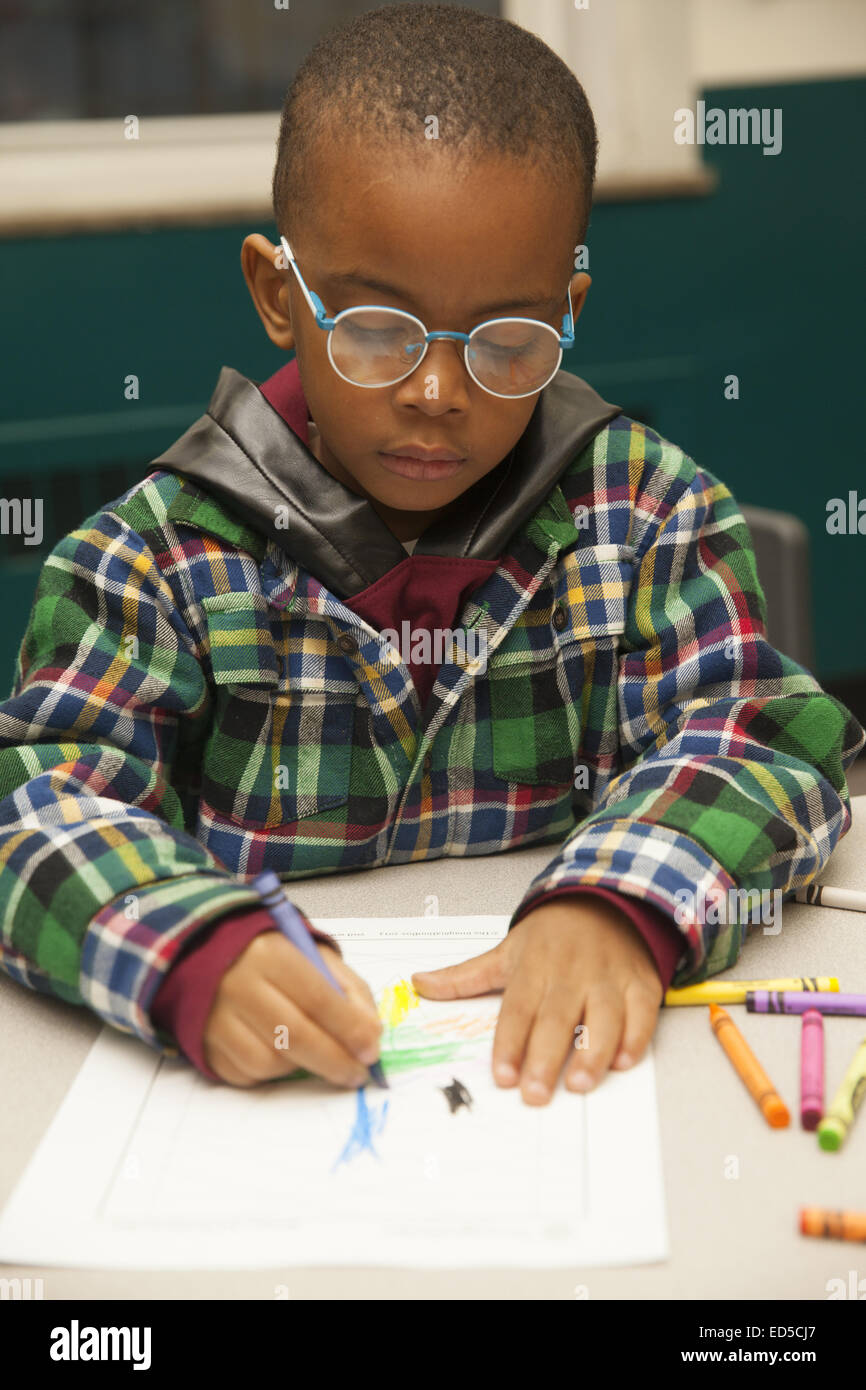 Dopo il programma scolastico dei figli di genitori che lavorano gestito da Henry Stgreet insediamento sul Lower East Side di New York. Foto Stock