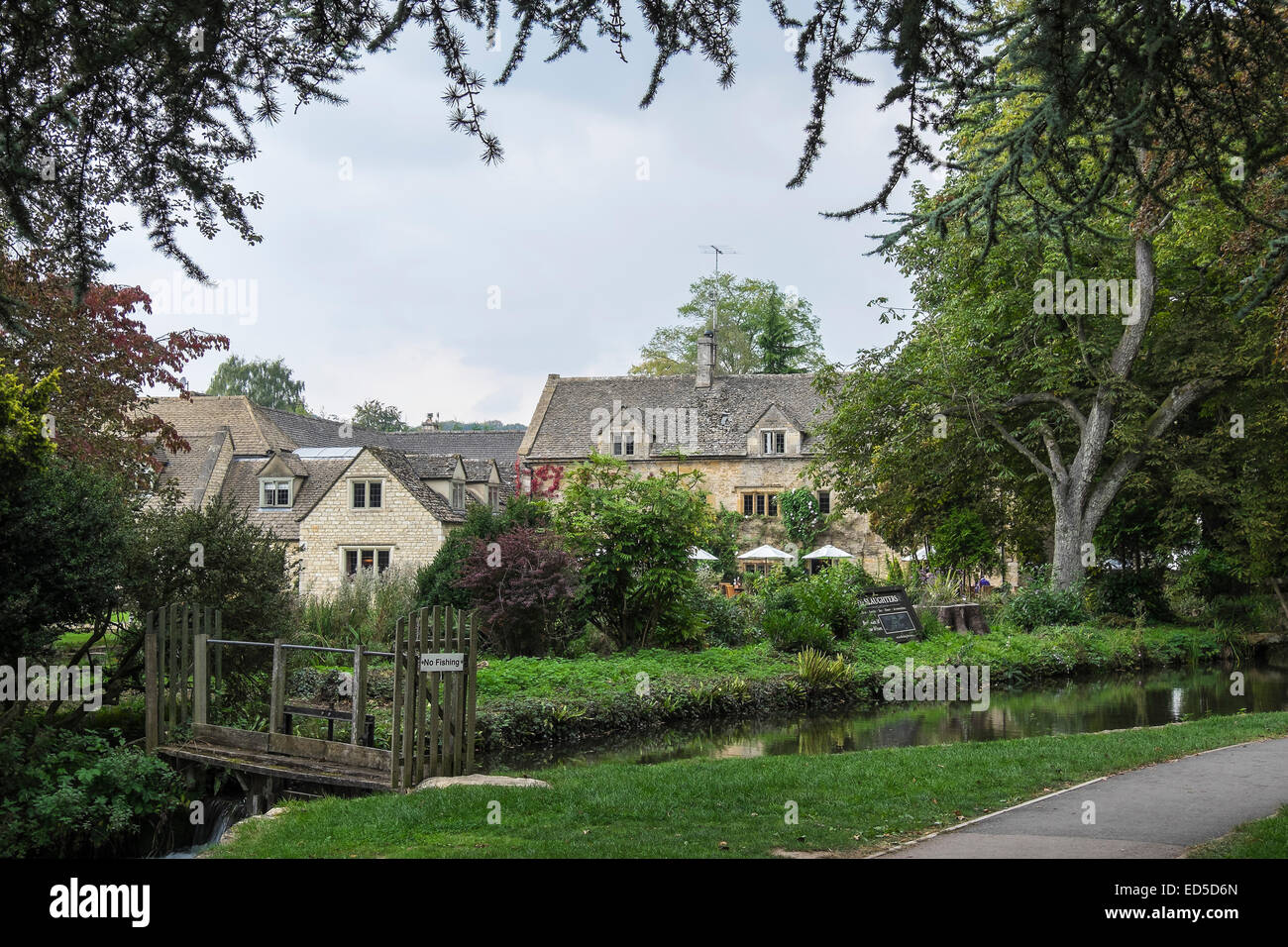 Le stragi Country Inn Becky Hill Lower Slaughter Cotswolds Gloucestershire in Inghilterra Foto Stock