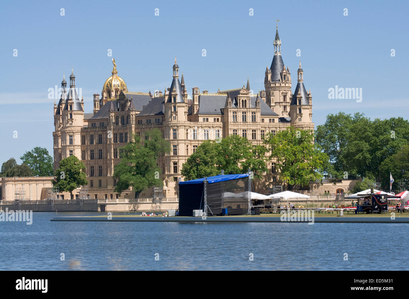 Castello di Schwerin - Schweriner Schloss Foto Stock