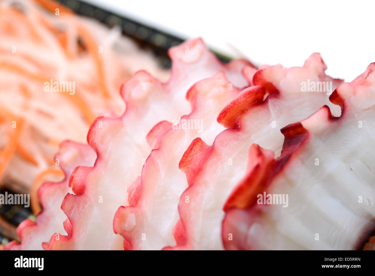 Il cibo giapponese sashimi di calamari Foto Stock