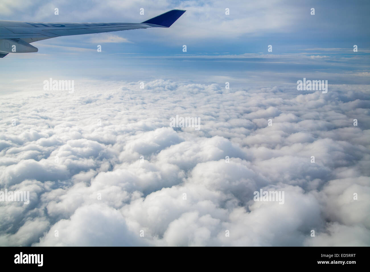Vista dal cielo da un aereo Foto Stock