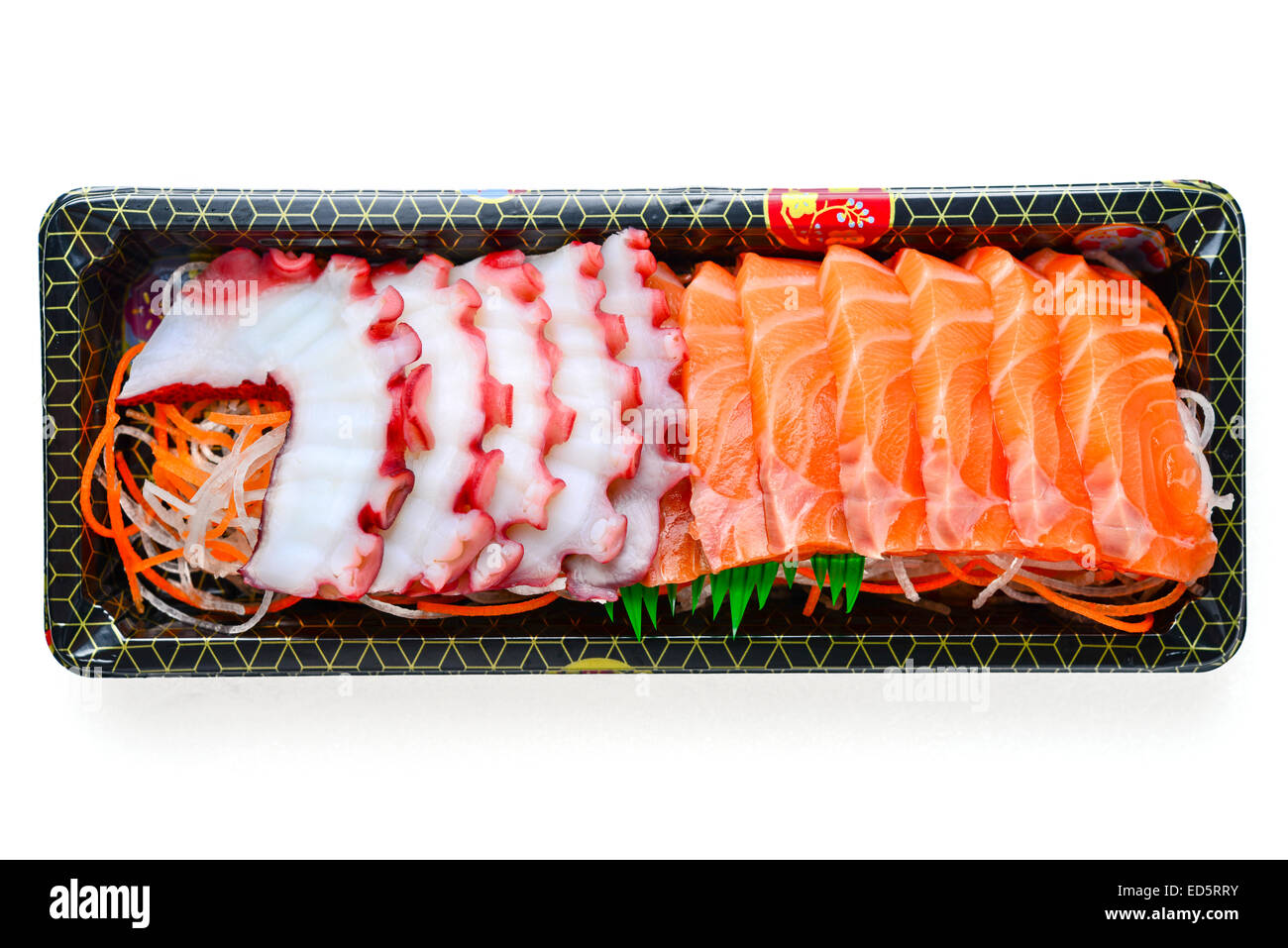 I sushi giapponesi La cucina del cibo di calamari con salmone Foto Stock