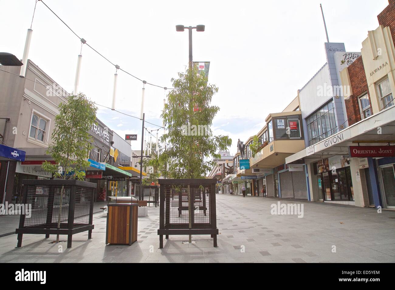 Crown Street Mall, Wollongong. Foto Stock