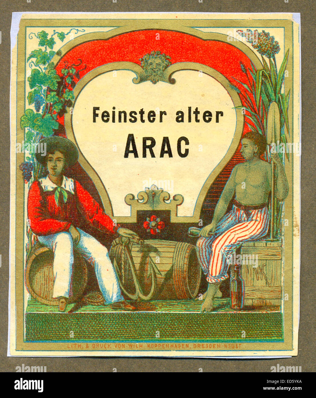 Etichetta per Arac Foto Stock