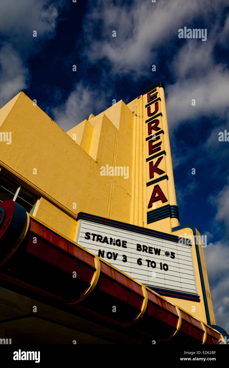 Eureka Movie Theater, Eureka City Humboldt County California USA Foto Stock