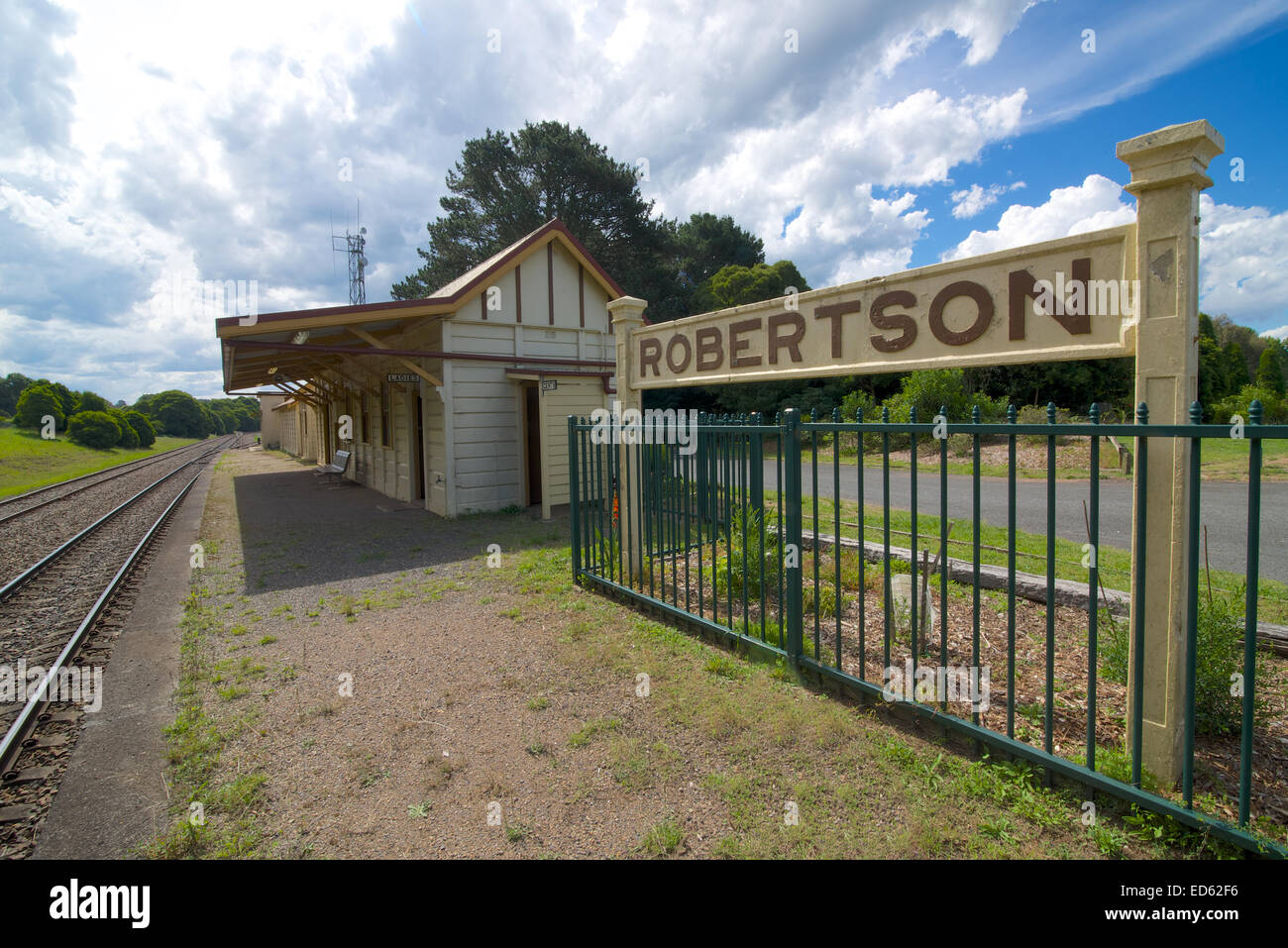 Robertson patrimonio stazione ferroviaria, Nuovo Galles del Sud, Australia Foto Stock