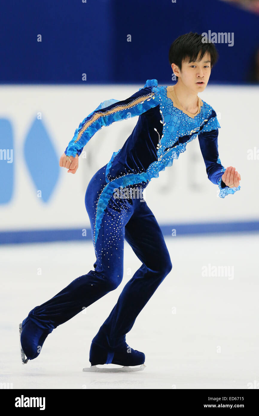 Sota Yamamoto, dicembre 27, 2014 - Pattinaggio di Figura : Giappone figura Skating Championships 2014 Mens pattinaggio gratuito a Big Hat, Nagano, Giappone. (Foto di Giovanni Osada/AFLO SPORT) [1156] Foto Stock