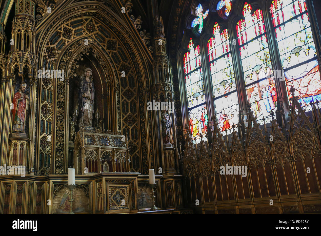 Parigi chiesa Saint Etienne du Mont Foto Stock