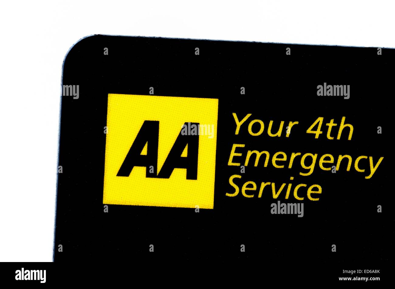 Un AA Automobile Association membership card close up Foto Stock