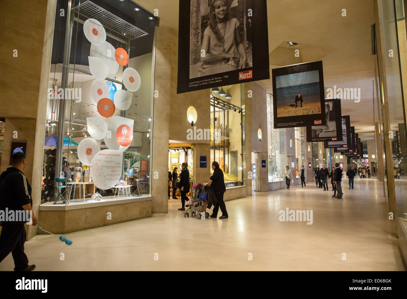 Carrousel du Louvre metropolitana centro commerciale di Parigi Foto Stock