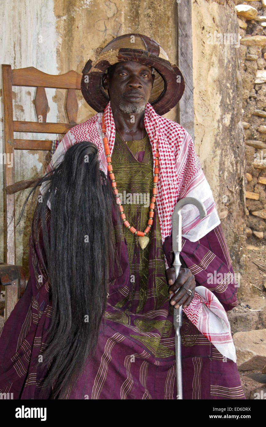 Capo di Taneka Beri village, Atakora, regione nord del Benin Foto Stock