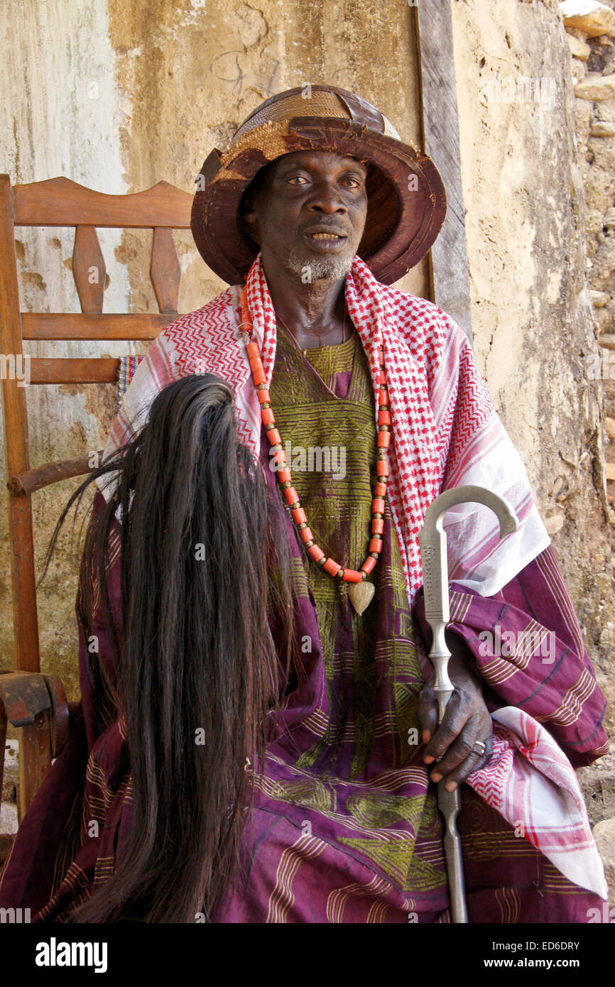 Capo di Taneka Beri village, Atakora, regione nord del Benin Foto Stock